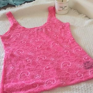 Lace tank top